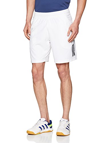 adidas Club Pantalones Cortos, Hombre, Blanco/Negro, S