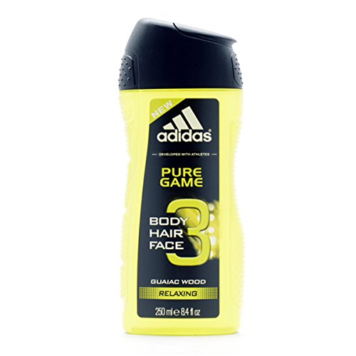 Adidas Pure Game 3 in 1 Gel de Ducha, 250 ml, 1 unidad