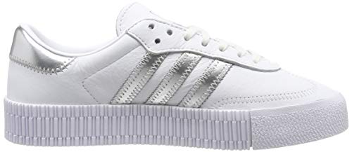 Adidas Sambarose, Zapatillas Clasicas para Mujer, Multicolor (FTWR White/Silver Met./Core Black Ee9017), 40 EU