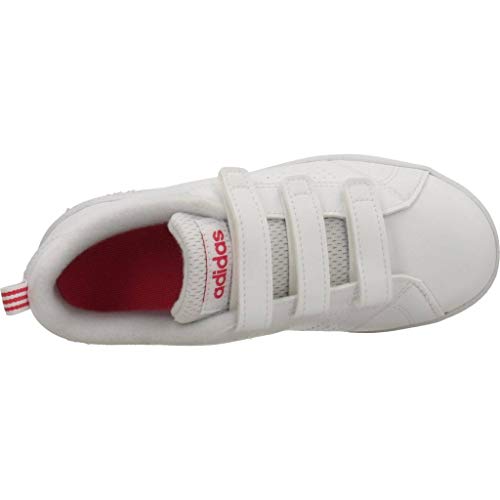 adidas Vs Adv Cl Cmf C, Zapatillas de deporte Unisex niño, Blanco (Ftwbla/Ftwbla/Supros), 31 EU
