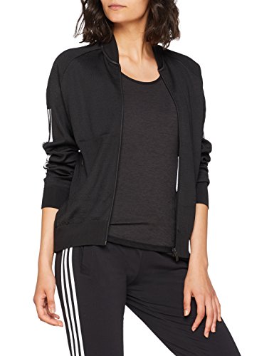 adidas W ID Kn Bom Jk Chaqueta, Negro, M para Mujer
