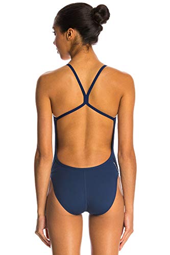 adidas Women's Infinitex + Solids Swimsuit, Navy, Sz 30