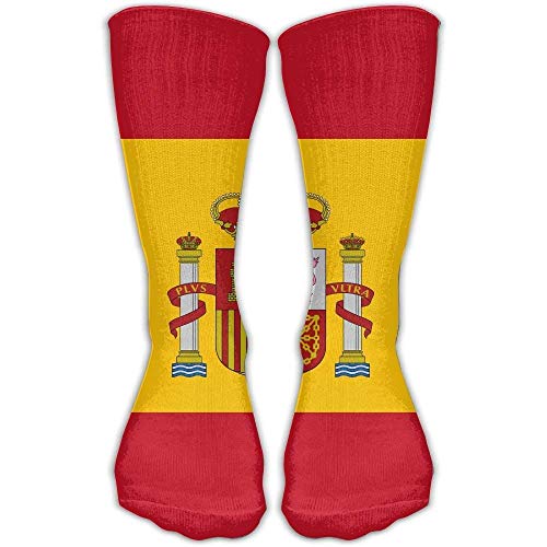 Adult Spain Flag Gifts Socks Fashion Sock Long: 19.6inch One Size