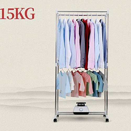 AFDK Secador portátil constante 1200W del hogar eléctrico de la temperatura de secado rápido plegable de doble capa de gran capacidad - con sincronización automática,Púrpura,71 * 45 * 152cm