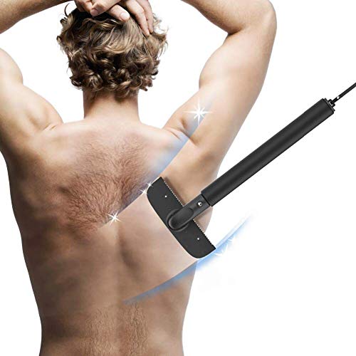 Afeitadora de Espalda - Back Shaver Depilación para Hombres Corporal Maquinilla en Húmedo o en Seco,Elástica para Hombre Maquinilla de Afeitar Ajustable de Alta Calidad Fácil de Usar y Sin Dolor