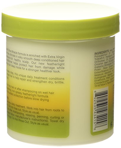 African Pride Olive Miracle Leave-In Conditioner 15oz Jar