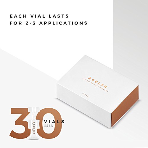 agelxr – Instant arrugas Remover (30 viales 0,6 ml cada uno) – rápidamente tightens arrugas, líneas finas y disminuye Puffy ojos. Instant Facelift Suero – Antienvejecimiento Fórmula con Argireline®