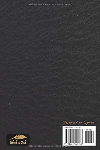 Agenda 2019: planeador semanal con días festivos anotados, tamaño A5, tema arena negra y oro, 15,2 x 22,8 cm