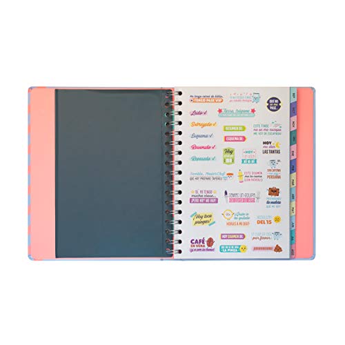 Agenda clásica grande 2020-2021 Semana vista - wiro oculto- Todo lo bueno que está por llegar