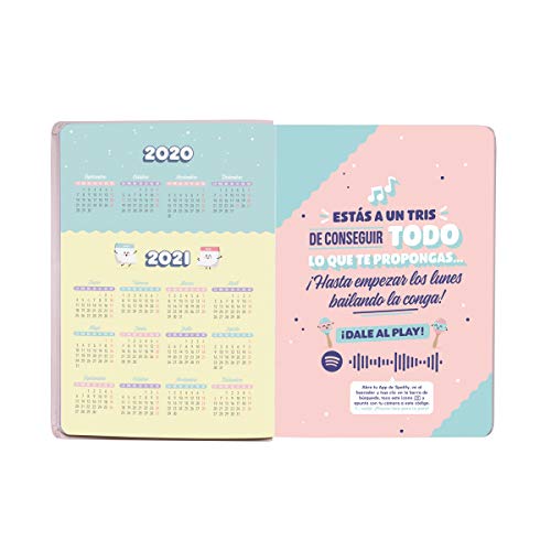 Agenda clásica pequeña 2020-2021 Día visto - Esto promete