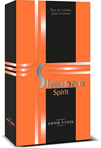 Agua de tocador (Eau de toilette) SHAMAN SPIRIT para Hombres, frasco de 100 ml (3.3 fl.oz) – Fragancia oriental aromática para él