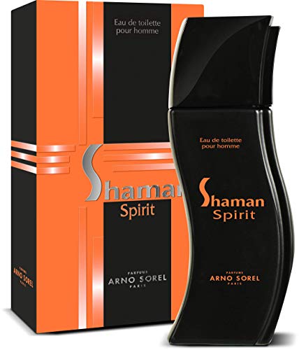 Agua de tocador (Eau de toilette) SHAMAN SPIRIT para Hombres, frasco de 100 ml (3.3 fl.oz) – Fragancia oriental aromática para él