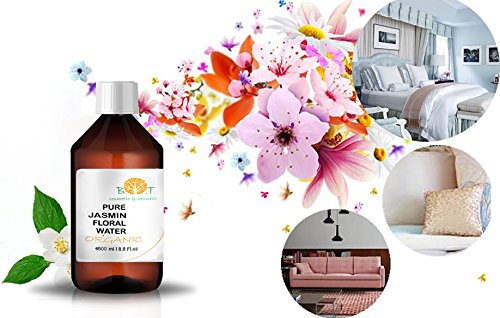 Agua Floral Puro Ecológico de Jazmín Hidrolato ORGÁNICO Piel Sensible/Piel Madura (500 ml)