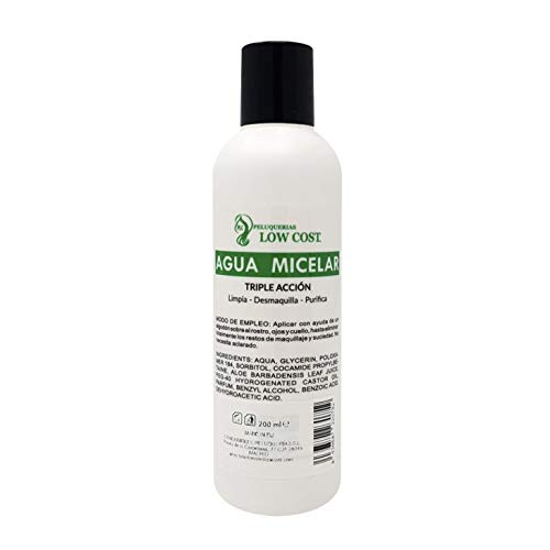 Agua micelar 200ml. Peluquerias Low Cost.