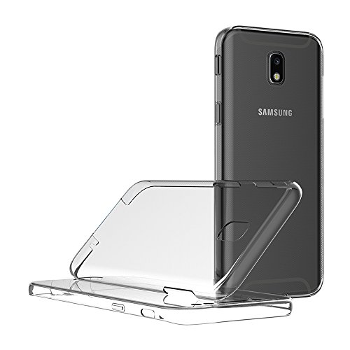 AICEK Funda Samsung Galaxy J7 2017, Transparente Silicona 360 Grados Full Body Fundas para Samsung J7 2017 Carcasa Silicona Funda Case (5,5 Pulgadas SM-J730F)