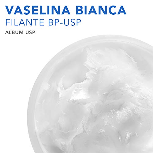 AIESI® Vaselina Blanca Pura BP-USP Petroleum Jelly frasco de 1 kg para uso Médico Dermatológico y Profesional # Made in Italy