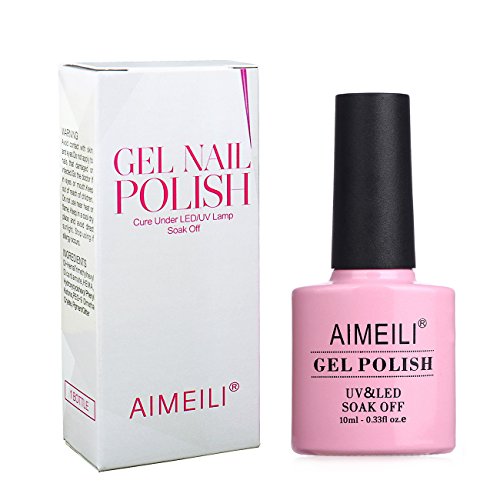 AIMEILI Esmalte Semipermanente De Uñas Soak Off UV LED Uñas De Gel - Neon Shocking Pink (055) 10ml