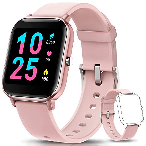 AIMIUVEI Smartwatch, Reloj Inteligente IP67 con Pulsómetro, Presión Arterial, 7 Modos de Deportes, Monitor de Sueño Caloría 1.4 Inch Pantalla Táctil Smartwatch para Mujer y Hombre