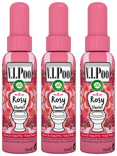 Air Wick Spray V.I. Poo anti olor Perfume Rosy Starlet 55 ml – juego de 3