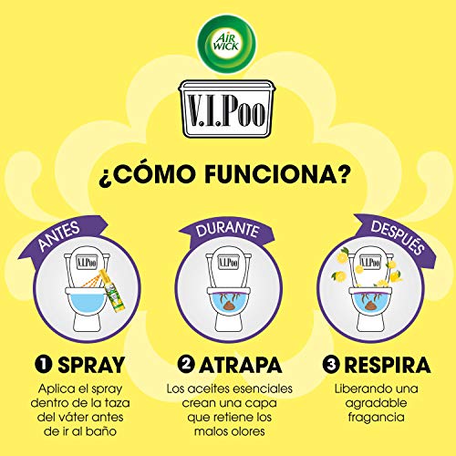 Air Wick VIPoo Spray para el WC, Lavanda - 55 ml