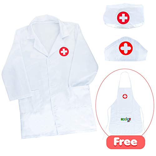 Akokie Halloween Disfraz Juguete de Doctora Enfermera Disfraz Cosplay de Médico Juego de rol Regalos Disfraz Medico Niño