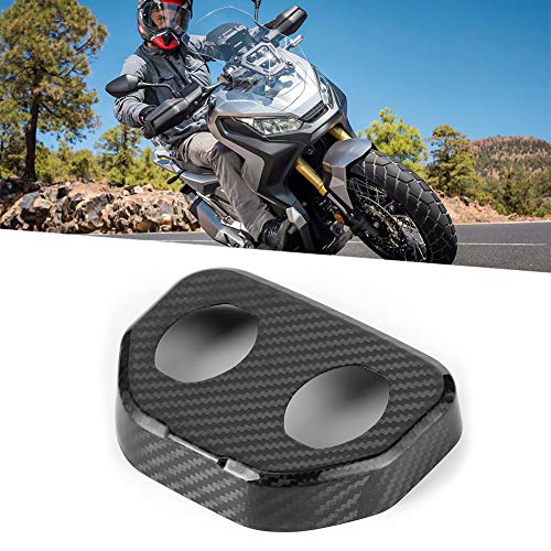 Akozon Marco de capó de dirección de Motocicleta, Cubierta de Marco de capó direccional de Fibra de Carbono Parche Protector Brillante Accesorios de Motocicleta Aptos para X ‑ ADV150 18‑20