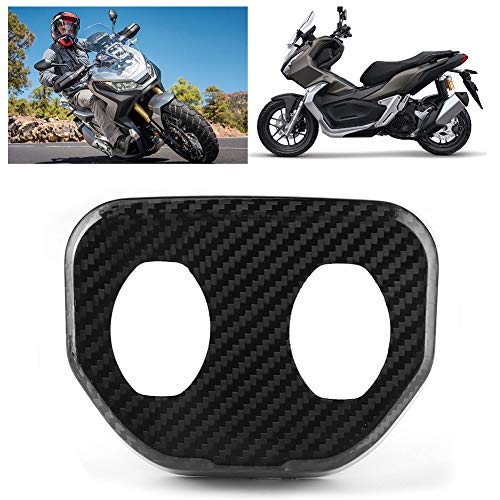 Akozon Marco de capó de dirección de Motocicleta, Cubierta de Marco de capó direccional de Fibra de Carbono Parche Protector Brillante Accesorios de Motocicleta Aptos para X ‑ ADV150 18‑20