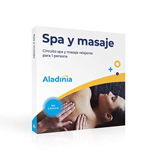 ALADINIA Box Caja Regalo Pack de SPA y Masaje para 1 Persona con Validez Ilimitada | Más de 50 Opciones para Elegir en España