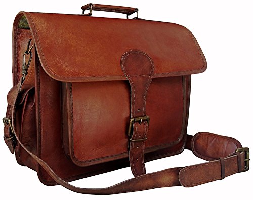 ALASKA EXPORTS - Maletín de Piel para portátil de 16 Pulgadas para Hombre y Mujer