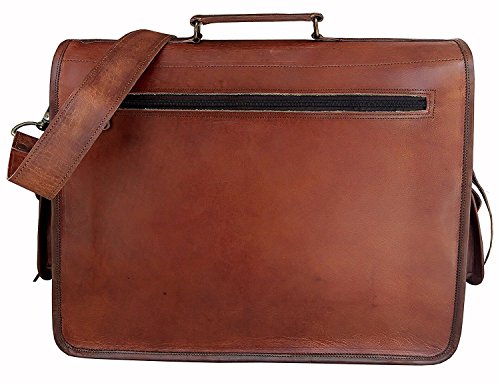 ALASKA EXPORTS - Maletín de Piel para portátil de 16 Pulgadas para Hombre y Mujer
