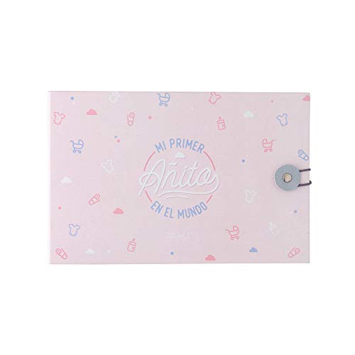 Álbum de fotos rosa - Mi primer añito en el mundo