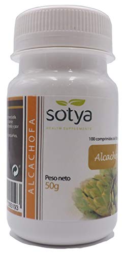 Alcachofa 500 mg 200 comprimidos (dos botes 100 + 100), Detox, depurativo Higado, diurético, quema grasa, ayuda al control del peso, bueno para la salud digestiva. Calidad SOTYA.