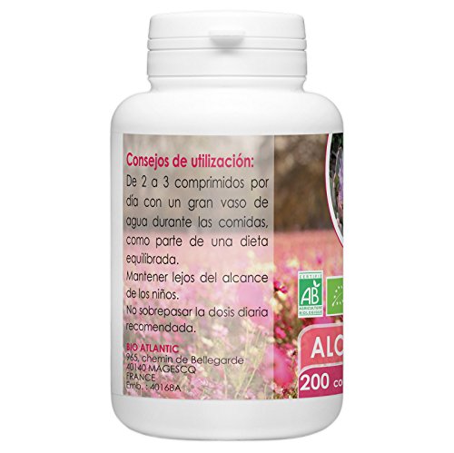Alcachofa orgánica - 400 miligram - 200 comprimidos