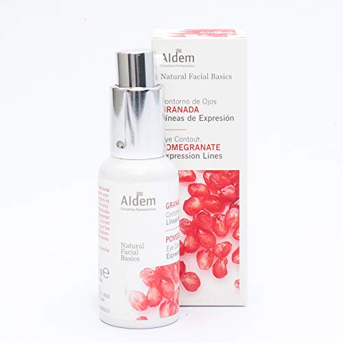 Aldem Contorno de Ojos Granada Efecto Antioxidante/Eye Contour con Extracto de Granada y Vitamina E de Rápida Penetración Textura Sedosa/Contorno de Ojos Antiarrugas, 30 ml