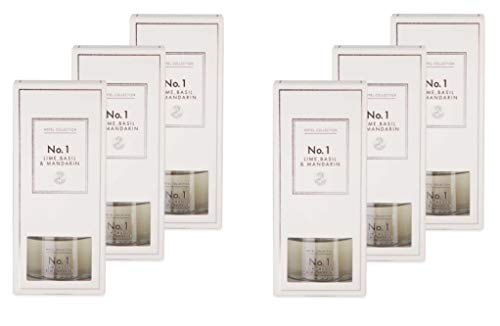 Aldi Nº 1 - Juego de difusores de varillas de albahaca y mandarina (6 unidades, 100 ml)