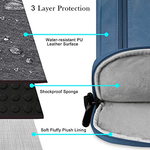 Alfheim Manga Maletín de Cuero Apto para Bolsos de Negocios portátiles de 15.6-16 lgadas para Hombre y Mujer Bolsos de Hombro de Viaje Delgados