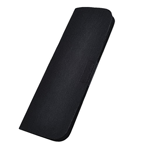 Alfombrilla y funda Aboat para alisador de pelo, resistente al calor, para viajes, de color negro