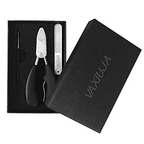 Alicates Cortaúñas, Vaxiuja de Para Uñas Gruesas o Incrustadas Tijeras Profesionales para Cutículas Preferido por los Podólogos (Alicates Cortaúñas 1)