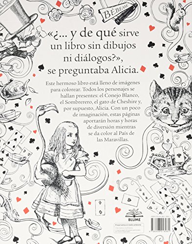 Alicia en el País de las Maravillas: Un libro para colorear