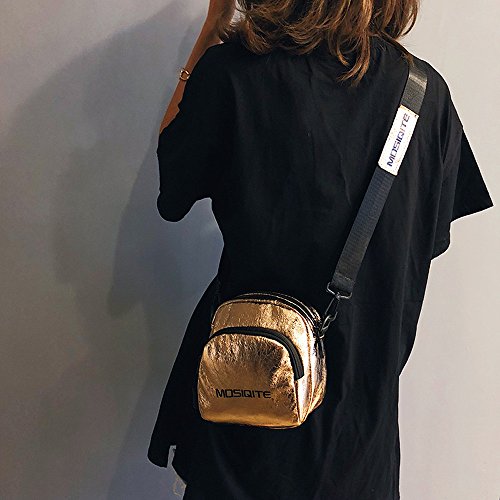 ALIKEEY Moda Mujer Burst Crack Crossbody Bag Messenger Bag Bolso De Hombro De Cuero Fiesta Playa Bimba Y Lola