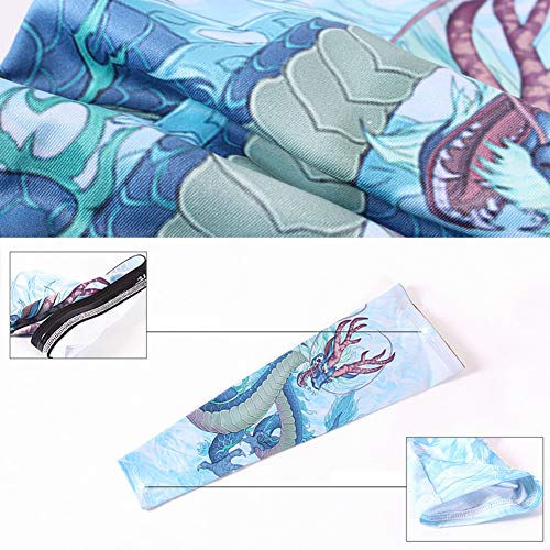 Alimagic Deportes Ropa Ciclismo Perneras Térmicas Calentadores de Las piernas Medias de Invierno,Patrón de telaraña，Conjuntos de piernas de protección Solar de Baloncesto|L