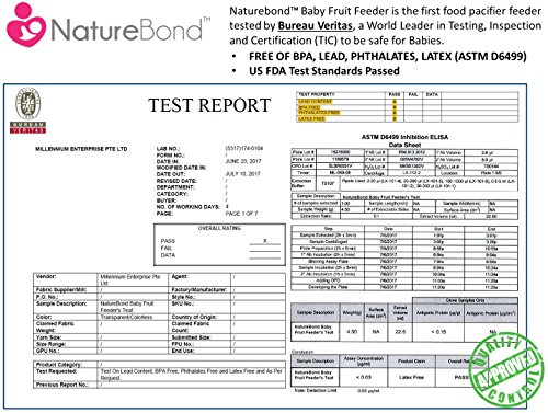 Alimentador antiahogo bebe, chupete fruta bebe de NatureBond (2 piezas), mordedores bebes | Además incluye bolsitas de silicona de todos los tamaños