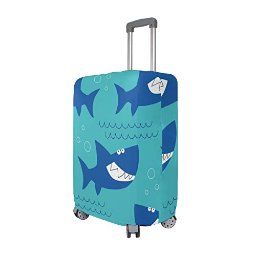ALINLO Ocean Sea Shark Patern Maleta Equipaje Equipaje Maleta Protector De Viaje Para 45-32 Pulgadas