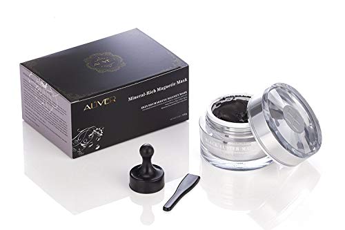 Aliver Magnétique Masque: mascarilla facial con fórmula para limpiar los poros y eliminar las impurezas de la piel; con hierro, revitalizante, magnética, antiedad, 50 ml