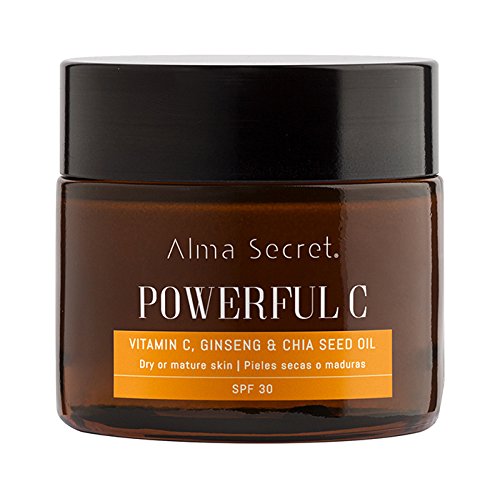 Alma Secret POWERFUL C Crema Iluminadora Antiedad con Vitamina C, Ginseng & Chía. SPF 30-50 ml