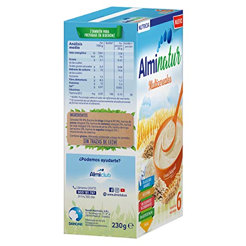 Alminatur Papilla de Multicereales a Partir de Los 6 Meses - 230 g