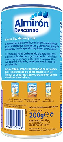 Almirón Infusión Descanso Infusión instantánea para bebés desde los 6 meses 200 g