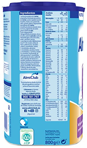 Almirón Prosyneo 1 Leche de Inicio en Polvo a Partir del Primer Día - Paquete de 6 x 800 gr - Total: 4.8 kg