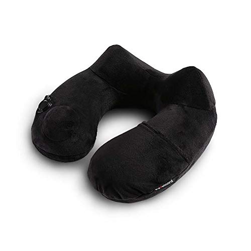 Almohada de viaje Almohada de viaje super suave inflable Almohada for cuello Soporte-compacto y ligero for dormir en el avión, coche, tren y bolsa de transporte suave y ergonómico Para viajar, TV, lee