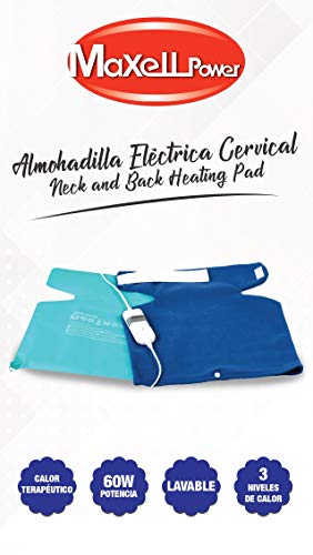 ALMOHADILLA ELECTRICA MANTA TERAPEUTICA CALOR TERAPEUTICO FISIOTERAPIA 60W 40X38 (ALMOHADILLA ELECTRICA CERVICAL)